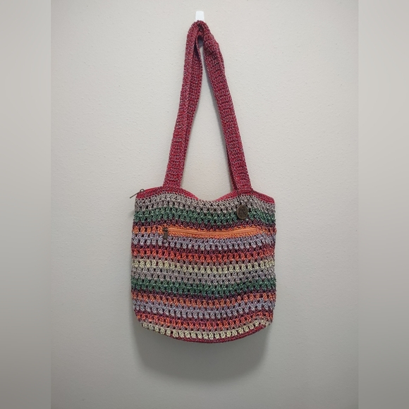 Sak Bag Cambria Knit Crochet Hobo Rainbow Soho - Picture 1 of 10